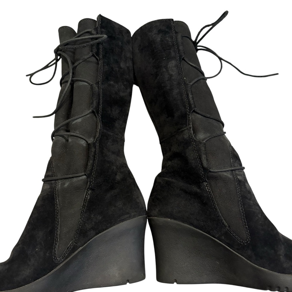 UGG Australia Elsey Black Suede Lace Up Wedge
Winter Boots 5596, Sz 7 - Picture 7 of 16